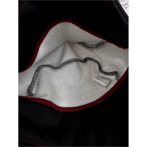 Black & White Patterned Running Beanie with Red Heart main image 7